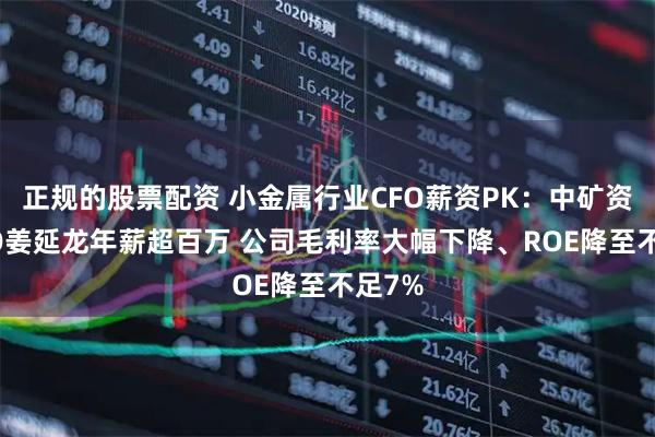 正规的股票配资 小金属行业CFO薪资PK：中矿资源CFO姜延龙年薪超百万 公司毛利率大幅下降、ROE降至不足7%